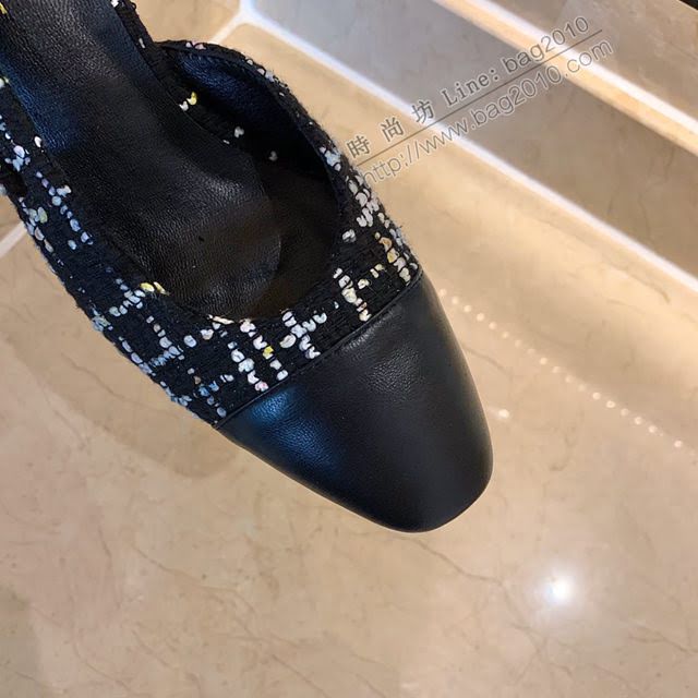 Chanel女鞋 香奈兒時尚經典涼鞋 Chanel中跟涼鞋  naq1090